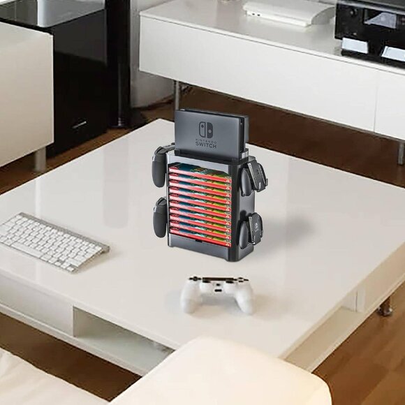 Game Storage Tower for Nintendo Switch - Game Disk Rack, Controller Organizer - Picture 9 of 9